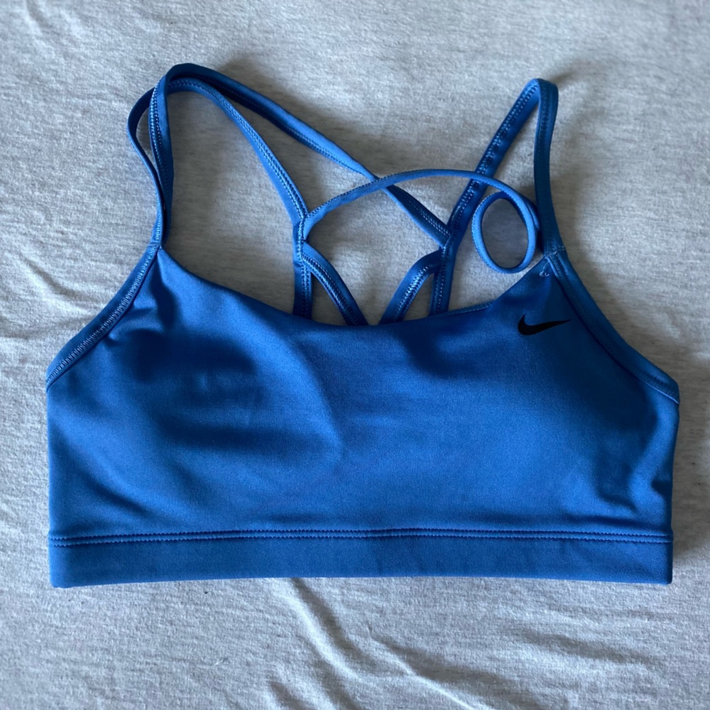 Nike - Blue Strappy Sports Bra